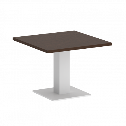 Home Office Стол журнальный квадратный VR.SP-5-60.2G Венге/Белый металл 600*600*450