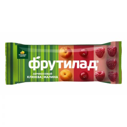 Батончик Фрутилад фруктовый с клюквой и малиной, 30гx24шт/уп Батончик Фрутилад фруктовый с клюквой и малиной, 30гx24шт/уп