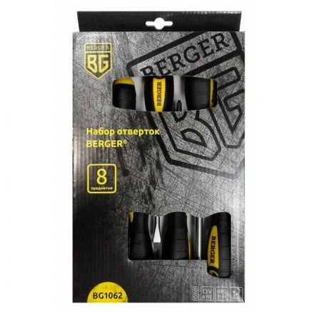 Набор отверток 8 предметов BERGER BG1062