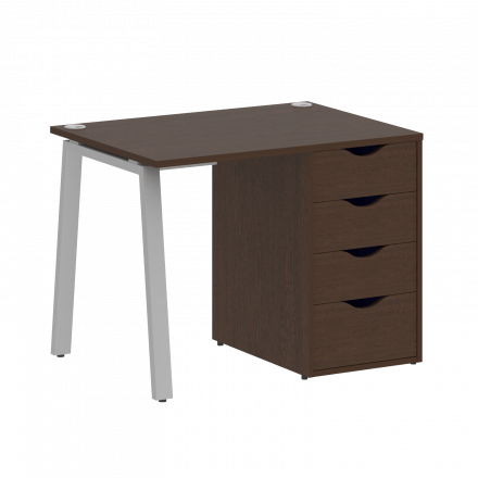 Home Office Стол письменный VR.SP-3-98.4.A Венге/Серый металл 980*720*750 Home Office Стол письменный VR.SP-3-98.4.A Венге/Серый металл 980*720*750