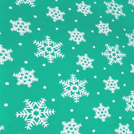 Подарочный мешок (1 шт.) новогодний, 30х20 см, "Snowflakes", нетканый материал, 3 цвета ассорти, ЗОЛОТАЯ СКАЗКА, 592535