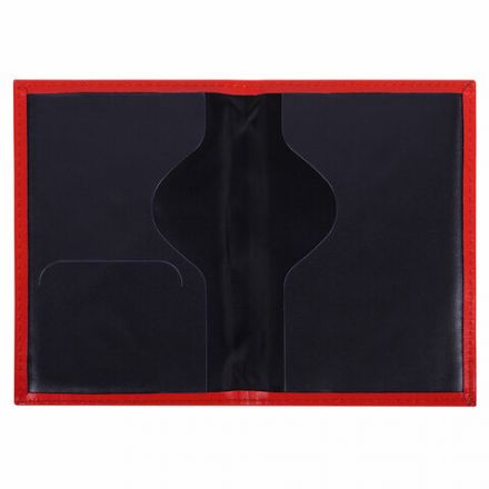 Обложка для паспорта экокожа, мягкая вставка изолон, "PASSPORT", красная, STAFF "Profit", 238408