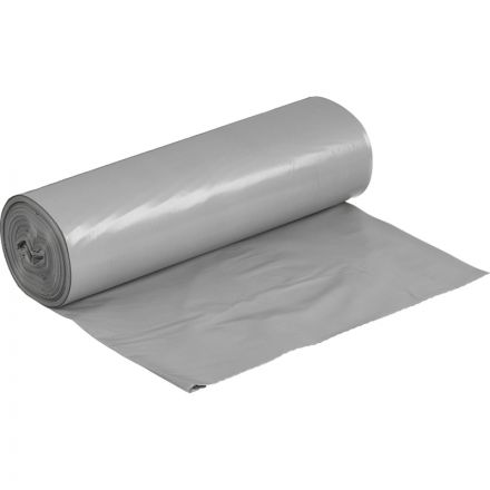 Мешки для мусора на 240 литров серые особопрочные (55 мкм, в рулоне 10 штук, 110х150 см)