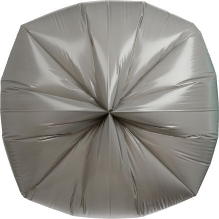 Мешки для мусора на 240 литров серые особопрочные (55 мкм, в рулоне 10 штук, 110х150 см)