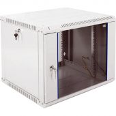Шкаф настенный телеком. ЦМО разб. 9U (600х520) дверь стекло (ШРН-Э-9.500)