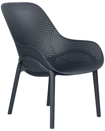 Набор 4 шт Кресло DOBRIN LONZO, антрацит (GR-12) с УФ-защитой