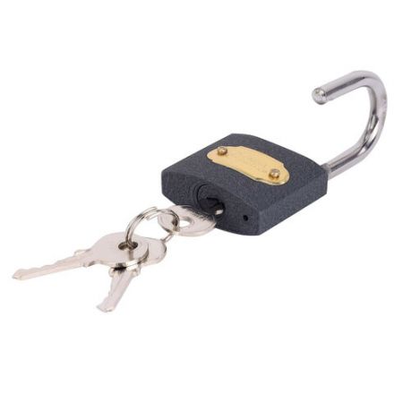 Замок навесной чугунный "Стандарт", ширина 50 мм, английский, 3 ключа, ГРАНДМАСТЕР, 671292 Замок навесной чугунный "Стандарт", ширина 50 мм, английский, 3 ключа, ГРАНДМАСТЕР, 671292