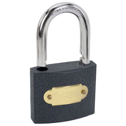 Замок навесной чугунный "Стандарт", ширина 50 мм, английский, 3 ключа, ГРАНДМАСТЕР, 671292 Замок навесной чугунный "Стандарт", ширина 50 мм, английский, 3 ключа, ГРАНДМАСТЕР, 671292