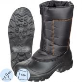 Боты мужские комбинированные утепленные черные размер 41