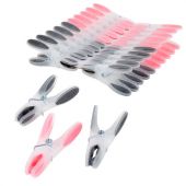 Прищепки бельевые 8,2 см, КОМПЛЕКТ 20 штук, прорезиненный пластик, ассорти, PRIMILA (ПРИМИЛА) PREMIUM, 700522