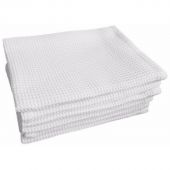 Полотенце вафельное 40х80 плотн.150гр/м2, отбелен., 10шт