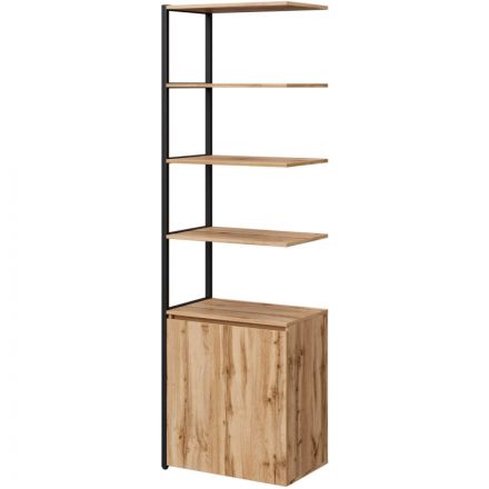 Полустеллаж для документов K-Loft  241H027 645х400х2105 дуб натур/черный