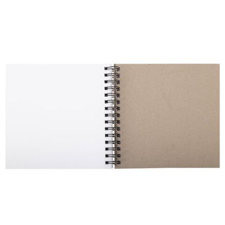 Скетчбук для смешанных техник MixMedia, 200 г/м2, 200х200 мм, 60 л., твердая обложка, гребень, BRAUBERG ART CLASSIC, 116968