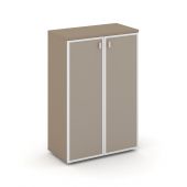 Estetica Шкаф сред. широкий (2 сред. фасада стекло лакобель в раме) ES.ST-2.4R U Латте/Лакобель umbra 800*420*1207 Estetica Шкаф сред. широкий (2 сред. фасада стекло лакобель в раме) ES.ST-2.4R U Латте/Лакобель umbra 800*420*1207