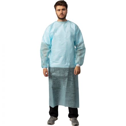 Халат хирург. н/с, ЕВРО,рук.манжет, дл.140 см,пл.42,р.48-54,2шт./уп,5361/2
