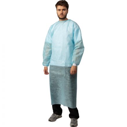 Халат хирург. н/с, ЕВРО,рук.манжет, дл.140 см,пл.42,р.48-54,2шт./уп,5361/2