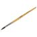 Кисть ПИФАГОР, ПОНИ, круглая, № 5, деревянная лакированная ручка, с колпачком, 200834