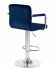 Стул барный DOBRIN KRUGER ARM, синий велюр (MJ9-117)