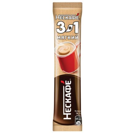 Кофе растворимый порционный NESCAFE "3 в 1 Мягкий", КОМПЛЕКТ 20 пакетиков по 14,5 г, 12460876 Кофе растворимый порционный NESCAFE "3 в 1 Мягкий", КОМПЛЕКТ 20 пакетиков по 14,5 г, 12460876