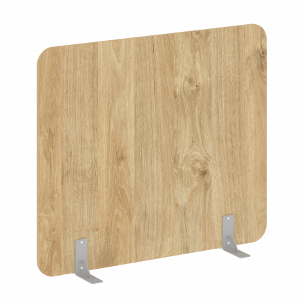 R-line Перегородки на металлических опорах на фетровых подпятниках DP.F-140-120 Тиквуд светлый/Серый металл 1400*18*1200