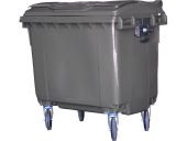 Мусорный контейнер 660л.  серый