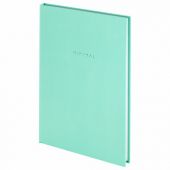 Блокнот БОЛЬШОЙ ФОРМАТ 200х290 мм, А4, 80 л., твердый, клетка, BRAUBERG "Minimal", мятный, 116435