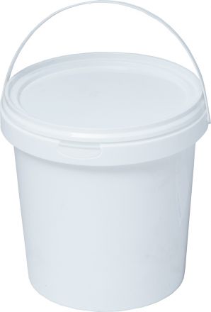 ВЕДРО КРУГЛОЕ  белое 1,18л В1L с белой крышкой