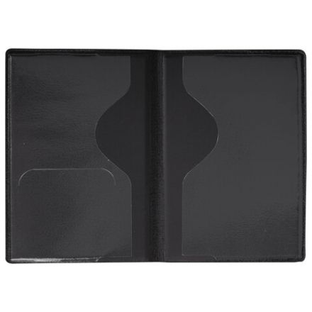 Обложка для паспорта "Passport Map", мягкая экокожа, графитовая, STAFF, 238875