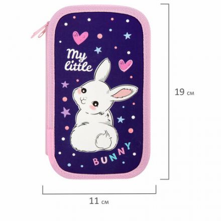 Пенал ЮНЛАНДИЯ, 3 отделения, картон с эффектом soft-touch, 19х11 см, "Fluffy tail", 272265 Пенал ЮНЛАНДИЯ, 3 отделения, картон с эффектом soft-touch, 19х11 см, "Fluffy tail", 272265