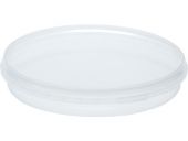 Контейнер 0,315л. круглый, d 170мм, с бесцветной крышкой  бесцветный