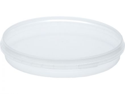 Контейнер 0,315л. круглый, d 170мм, с бесцветной крышкой  бесцветный