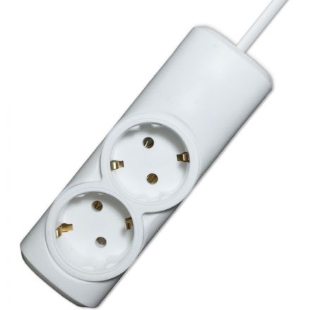 Удлинитель PROGIX PG221 2р/3м/3,5кВт/16А заземление, белый, ПВС 3х1.5