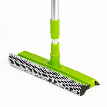 Окномойка ЛЮБАША, алюминиевая телескопическая ручка 50-90 см, рабочая часть 25 см (стяжка, губка, ручка), 603613 Окномойка ЛЮБАША, алюминиевая телескопическая ручка 50-90 см, рабочая часть 25 см (стяжка, губка, ручка), 603613