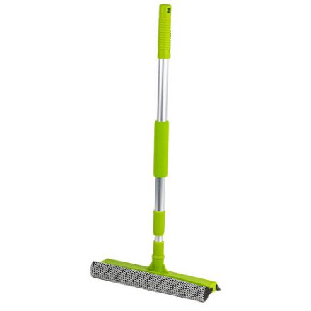 Окномойка ЛЮБАША, алюминиевая телескопическая ручка 50-90 см, рабочая часть 25 см (стяжка, губка, ручка), 603613 Окномойка ЛЮБАША, алюминиевая телескопическая ручка 50-90 см, рабочая часть 25 см (стяжка, губка, ручка), 603613