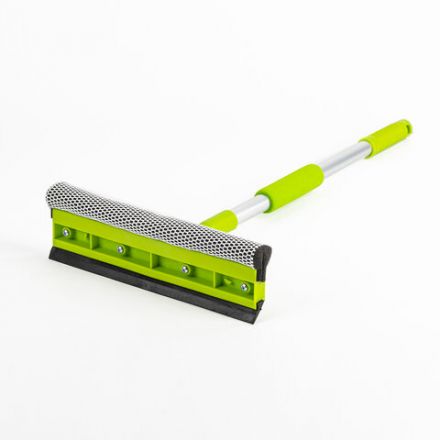 Окномойка ЛЮБАША, алюминиевая телескопическая ручка 50-90 см, рабочая часть 25 см (стяжка, губка, ручка), 603613 Окномойка ЛЮБАША, алюминиевая телескопическая ручка 50-90 см, рабочая часть 25 см (стяжка, губка, ручка), 603613