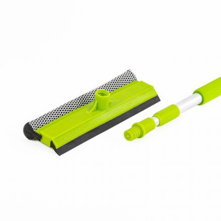Окномойка ЛЮБАША, алюминиевая телескопическая ручка 50-90 см, рабочая часть 25 см (стяжка, губка, ручка), 603613 Окномойка ЛЮБАША, алюминиевая телескопическая ручка 50-90 см, рабочая часть 25 см (стяжка, губка, ручка), 603613