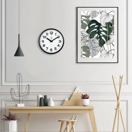 Часы настенные TROYKATIME (TROYKA) 91900945, круг, белые, черная рамка, 23х23х4 см Часы настенные TROYKATIME (TROYKA) 91900945, круг, белые, черная рамка, 23х23х4 см