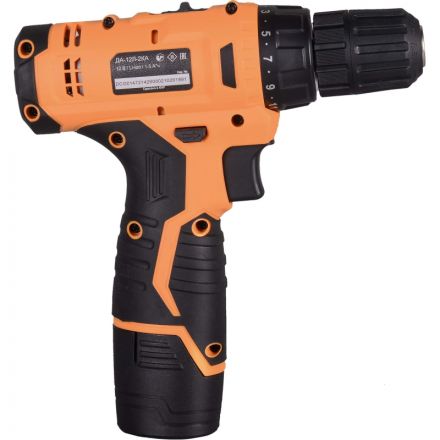 Дрель-шуруповерт аккумуляторная ВИХРЬ ДА-12Л-2КА 1,5 А/ч (72/14/26)