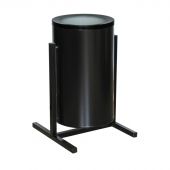 Урна для улицы 36 л стальная черная Урна для улицы 36 л стальная черная