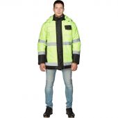 Куртка рабочая зимняя муж з44-КУ черн./лим. (р.48-50) 170-176