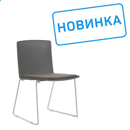 Кресло Simple X-19 Белый каркас/Серая ткань (LFYF-12)