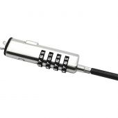 Тросик с замком Continent NCL-105,ультрабук, nano security slot, клин, 1,8м