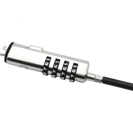 Тросик с замком Continent NCL-105,ультрабук, nano security slot, клин, 1,8м