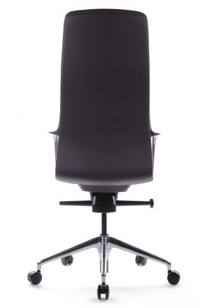 Кресло Plaza FK004-A13 Тёмно-коричневый (3072) натуральная кожа 68*68*118-126