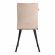 Стул обеденный La Rousse (2 шт. в упаковке) NEW, велюр, бежевый/черный, 7, 45х55х93 см