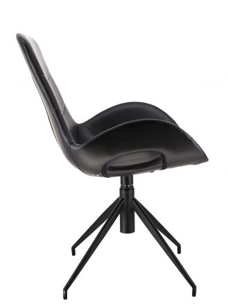 Обеденное кресло Everprof Freedom Экокожа Черный