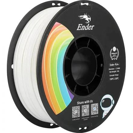 Катушка EN-PLA+ пластика Creality 1.75 мм 1кг., белый (3301010305)