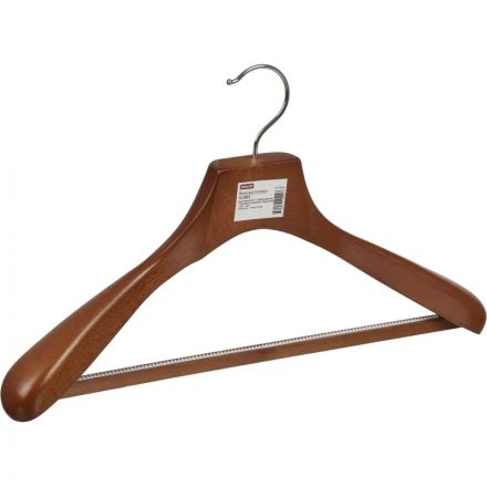 Вешалка-плечики WW_Attache DL0883/LH246 дерев,пер,утолщ,встав р52-54 орех