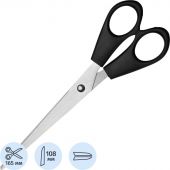 Ножницы Выбор есть 165 мм с пластиковыми ручками, цвет черный