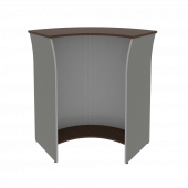 Riva Стойка угловая (радиусный элемент-ролета) А.РС-5.5 ролета Венге металлик 950*950*1150